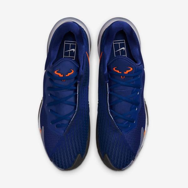 Nike NikeCourt Zoom Vapor Cage 4 Rafa Hard Court Tennisschoenen Heren Koningsblauw Blauw Oranje Zwart Wit | NK097APC