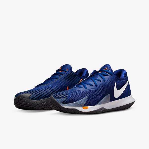 Nike NikeCourt Zoom Vapor Cage 4 Rafa Hard Court Tennisschoenen Heren Koningsblauw Blauw Oranje Zwart Wit | NK097APC