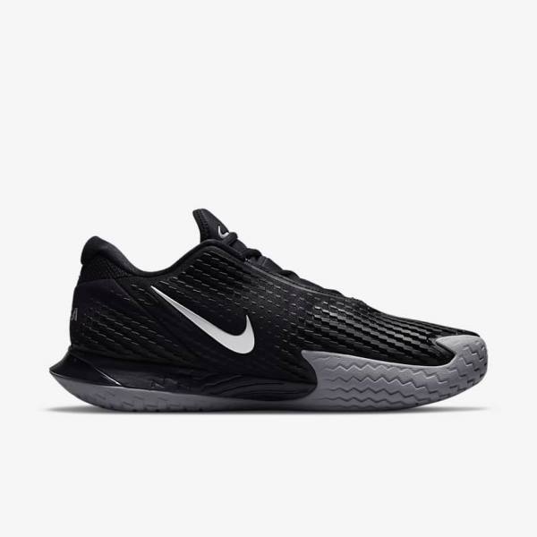 Nike NikeCourt Zoom Vapor Cage 4 Rafa Hard Court Tennisschoenen Heren Zwart Metal Zilver | NK671ZPM