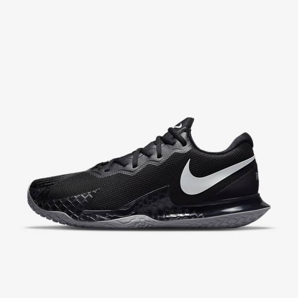 Nike NikeCourt Zoom Vapor Cage 4 Rafa Hard Court Tennisschoenen Heren Zwart Metal Zilver | NK671ZPM