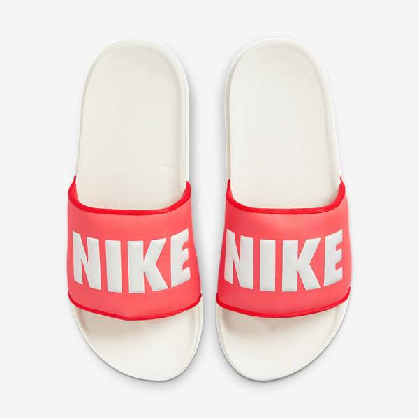 Nike Offcourt Badslippers Dames Rood Wit | NK039BKR