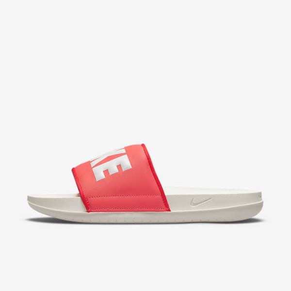 Nike Offcourt Badslippers Dames Rood Wit | NK039BKR