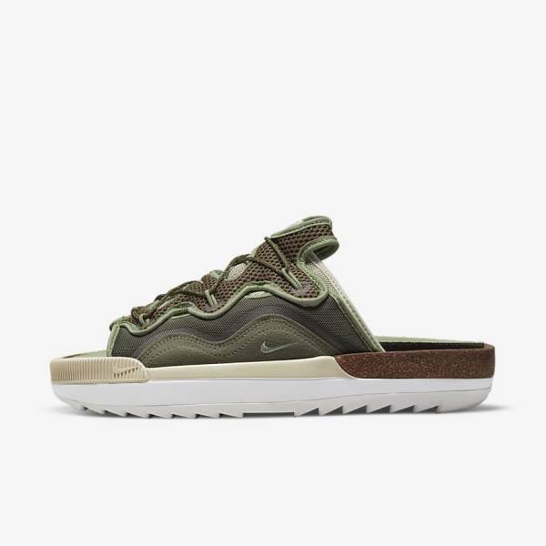 Nike Offline 2.0 Mule Sneakers Heren Olijfgroen Lichtgrijs Wit Groen | NK765MUA