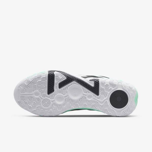 Nike PG 6 Basketbalschoenen Dames Zwart Wit Mintgroen | NK321DIL