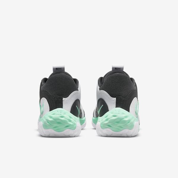 Nike PG 6 Basketbalschoenen Heren Zwart Wit Mintgroen | NK015ENS