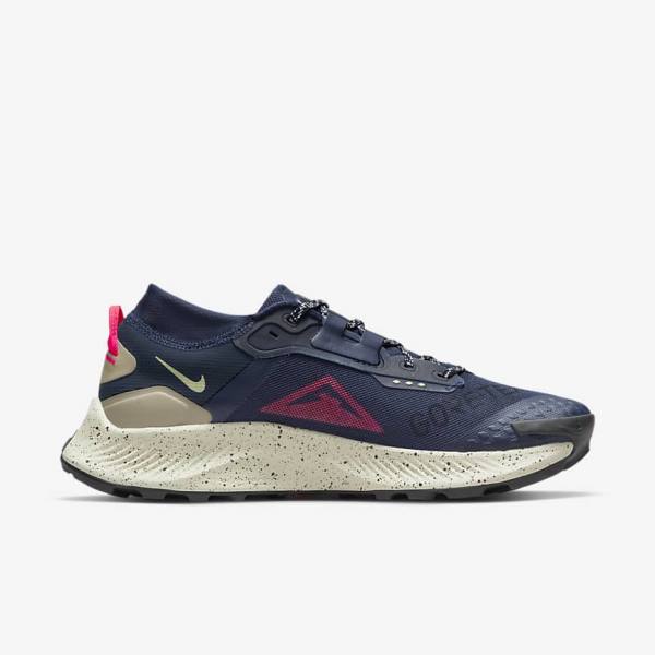 Nike Pegasus Trail 3 GORE-TEX Waterdichte Trail Hardloopschoenen Heren Obsidian Olijfgroen Rood | NK208YAD