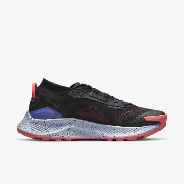 Nike Pegasus Trail 3 GORE-TEX Waterdichte Trail Hardloopschoenen Dames Zwart Lichtmango Rood | NK429RSZ