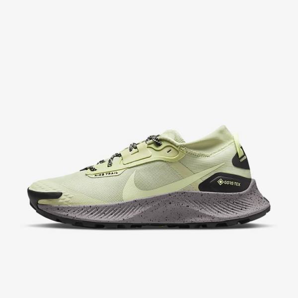 Nike Pegasus Trail 3 GORE-TEX Waterdichte Trail Hardloopschoenen Dames Olijfgroen Zwart Grijs | NK614YWO