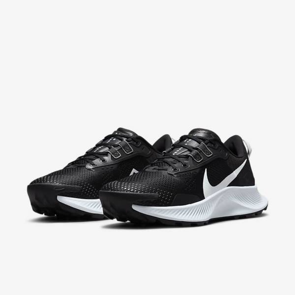 Nike Pegasus Trail 3 Trail Hardloopschoenen Dames Zwart Donkergrijs Platina | NK196HKA