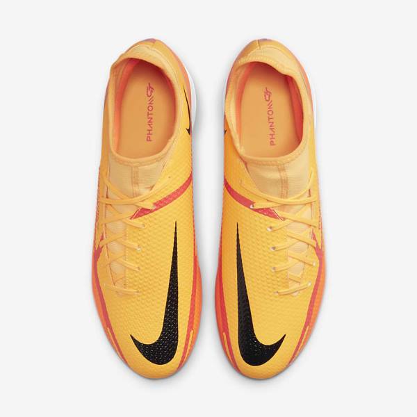 Nike Phantom GT2 Academy Dynamic Fit IC Indoor Court Voetbalschoenen Dames Oranje Lichtrood Zwart | NK267HAN