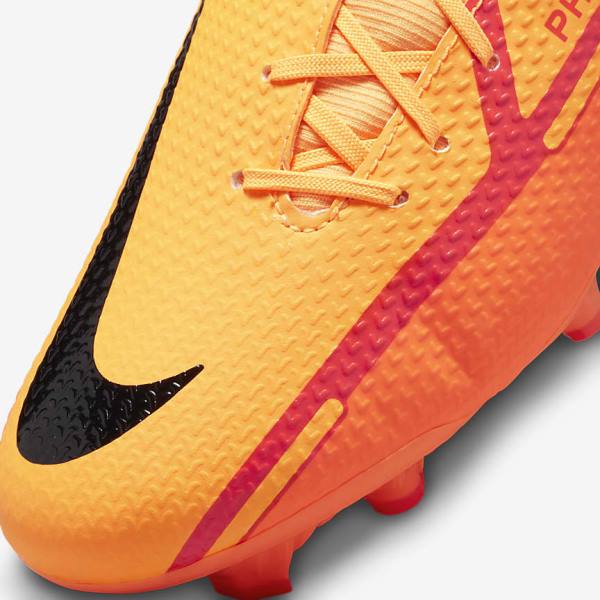 Nike Phantom GT2 Academy Dynamic Fit MG Multi-Ground Voetbalschoenen Heren Oranje Lichtrood Zwart | NK480ZLQ