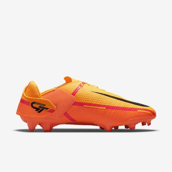 Nike Phantom GT2 Academy FlyEase MG Multi-Grounds Voetbalschoenen Heren Oranje Lichtrood Zwart | NK061PBM