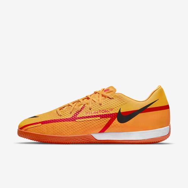 Nike Phantom GT2 Academy IC Indoor-Court Voetbalschoenen Heren Oranje Lichtrood Zwart | NK703LSQ