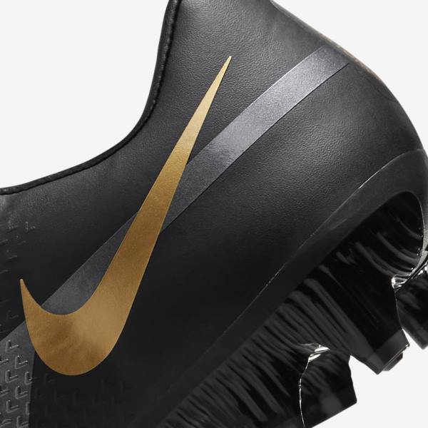 Nike Phantom GT2 Academy MG Multi-Ground Voetbalschoenen Heren Zwart Metal Goud Donkergrijs Metal Donkergrijs | NK412CEB