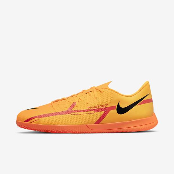 Nike Phantom GT2 Club IC Indoor Court Voetbalschoenen Dames Oranje Lichtrood Zwart | NK690FXY