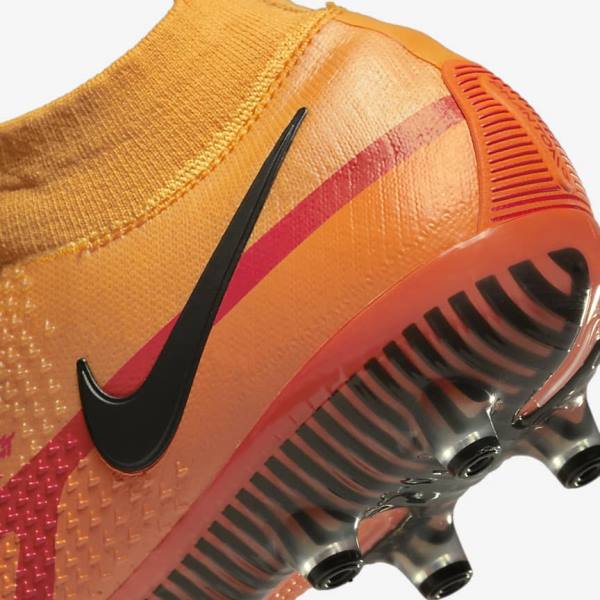 Nike Phantom GT2 Dynamic Fit Elite AG-Pro Artificial-Grass Voetbalschoenen Dames Oranje Lichtrood Zwart | NK512ANG