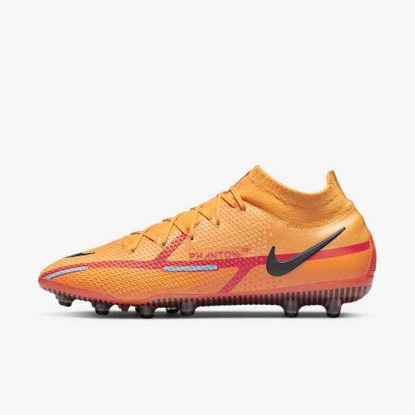 Nike Phantom GT2 Dynamic Fit Elite AG-Pro Artificial-Grass Voetbalschoenen Heren Oranje Lichtrood Zwart | NK634XWF