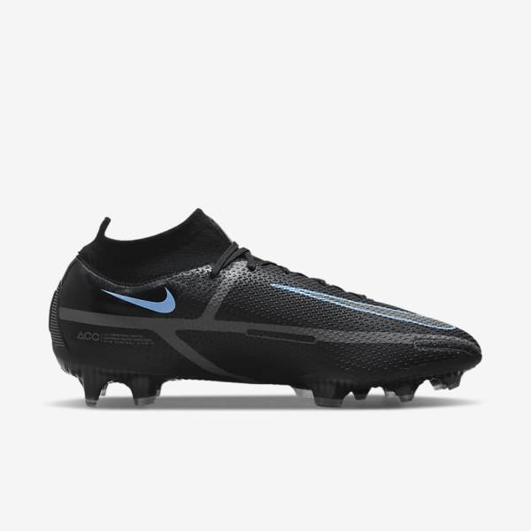 Nike Phantom GT2 Dynamic Fit Elite FG Firm-Ground Voetbalschoenen Heren Zwart Grijs | NK056ZNU