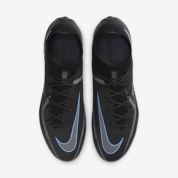 Nike Phantom GT2 Dynamic Fit Elite FG Firm-Ground Voetbalschoenen Heren Zwart Grijs | NK056ZNU