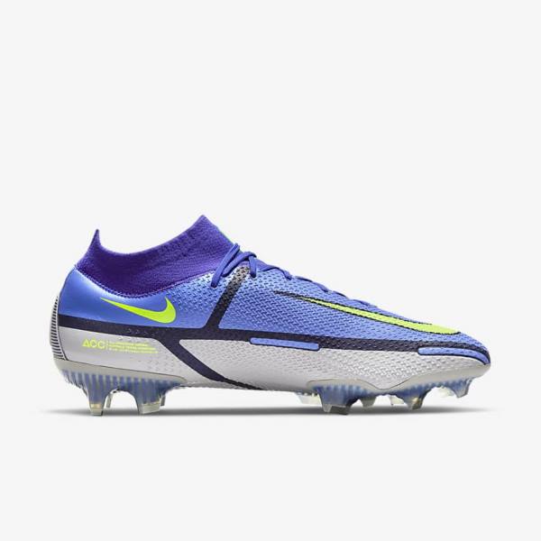 Nike Phantom GT2 Dynamic Fit Elite FG Firm-Ground Voetbalschoenen Dames Blauw Grijs | NK124ESV