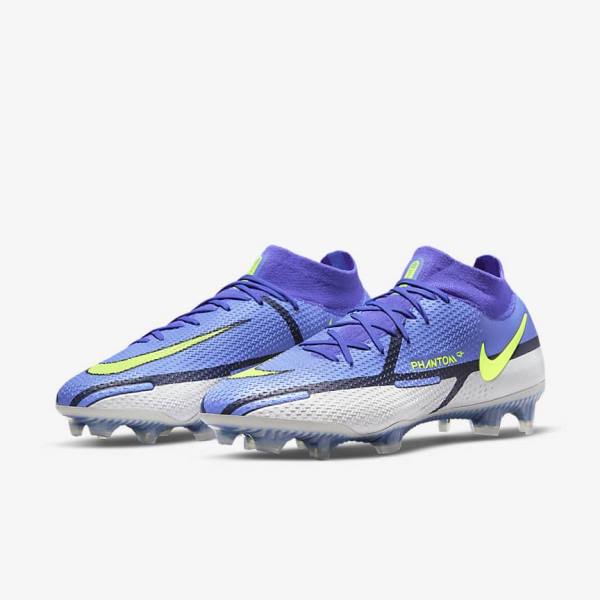 Nike Phantom GT2 Dynamic Fit Elite FG Firm-Ground Voetbalschoenen Dames Blauw Grijs | NK124ESV