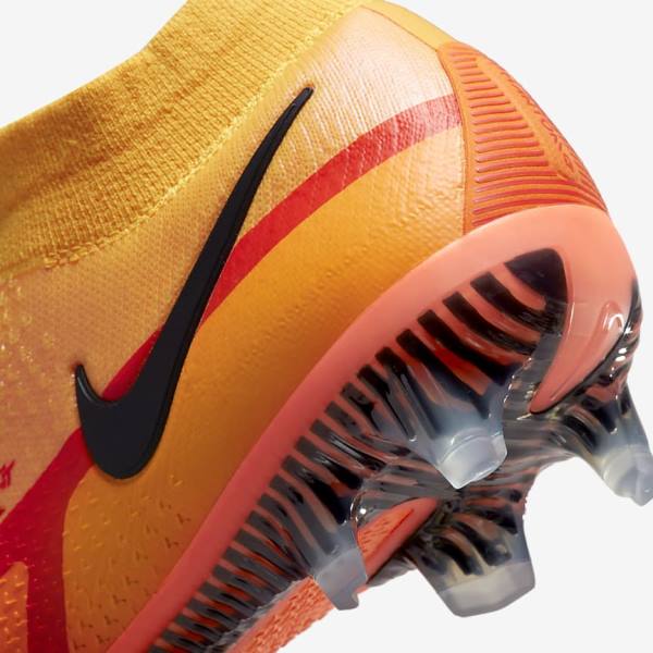 Nike Phantom GT2 Dynamic Fit Elite FG Firm-Ground Voetbalschoenen Dames Oranje Lichtrood Zwart | NK481ROB