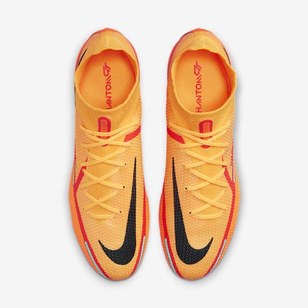 Nike Phantom GT2 Dynamic Fit Elite FG Firm-Ground Voetbalschoenen Heren Oranje Lichtrood Zwart | NK841VPW