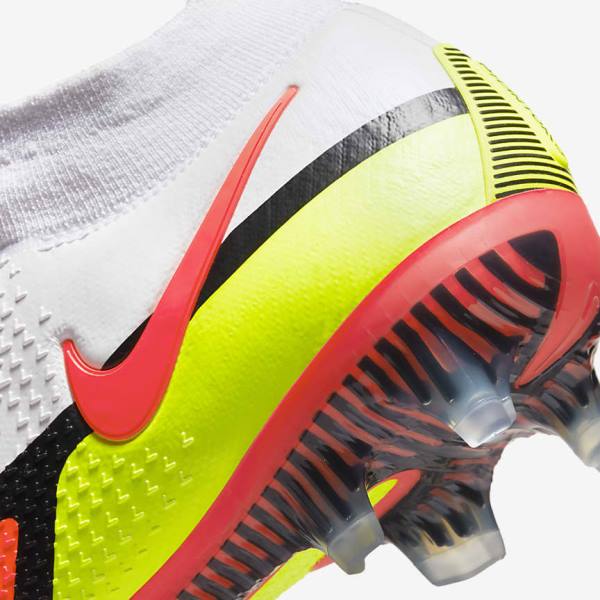 Nike Phantom GT2 Dynamic Fit Elite FG Firm-Ground Voetbalschoenen Heren Wit Lichtrood | NK843BRU