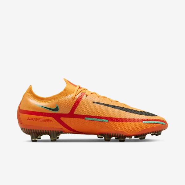 Nike Phantom GT2 Elite AG-Pro Artificial-Grass Voetbalschoenen Heren Oranje Lichtrood Zwart | NK519ZQR