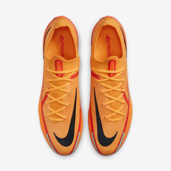 Nike Phantom GT2 Elite AG-Pro Artificial-Grass Voetbalschoenen Heren Oranje Lichtrood Zwart | NK519ZQR