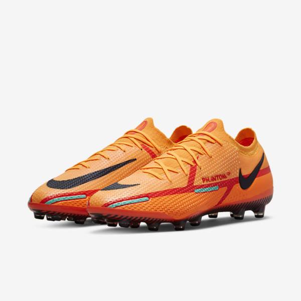 Nike Phantom GT2 Elite AG-Pro Artificial-Grass Voetbalschoenen Heren Oranje Lichtrood Zwart | NK519ZQR