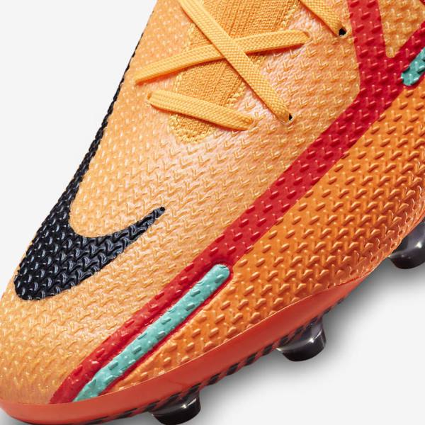 Nike Phantom GT2 Elite AG-Pro Artificial-Grass Voetbalschoenen Heren Oranje Lichtrood Zwart | NK519ZQR