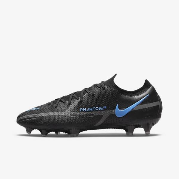 Nike Phantom GT2 Elite FG Firm-Ground Voetbalschoenen Dames Zwart Grijs | NK019RMC