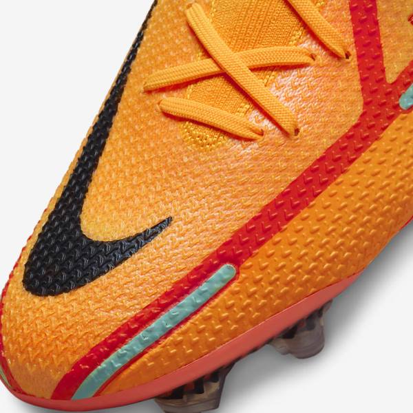 Nike Phantom GT2 Elite FG Firm-Ground Voetbalschoenen Heren Oranje Lichtrood Zwart | NK079QEB