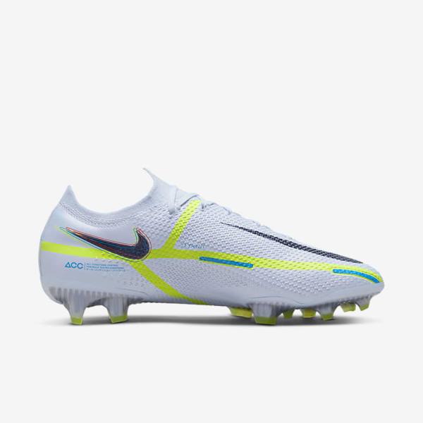 Nike Phantom GT2 Elite FG Firm-Ground Voetbalschoenen Heren Grijs Lichtblauw | NK287CTI