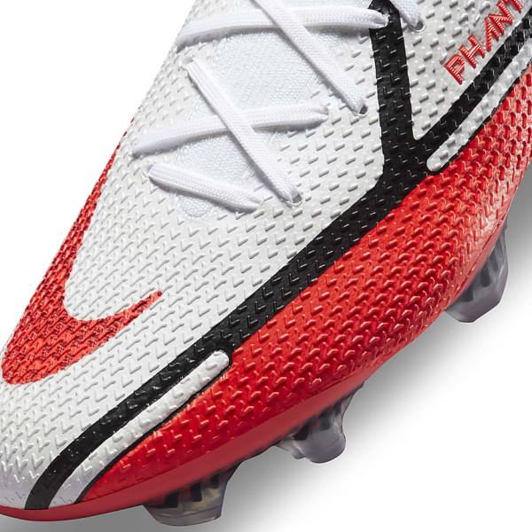 Nike Phantom GT2 Elite FG Firm-Ground Voetbalschoenen Heren Wit Zwart Lichtrood | NK879PZG