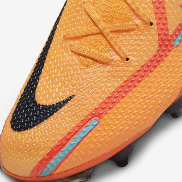 Nike Phantom GT2 Elite SG-Pro AC Soft-Ground Voetbalschoenen Dames Oranje Lichtrood Zwart | NK480RTN