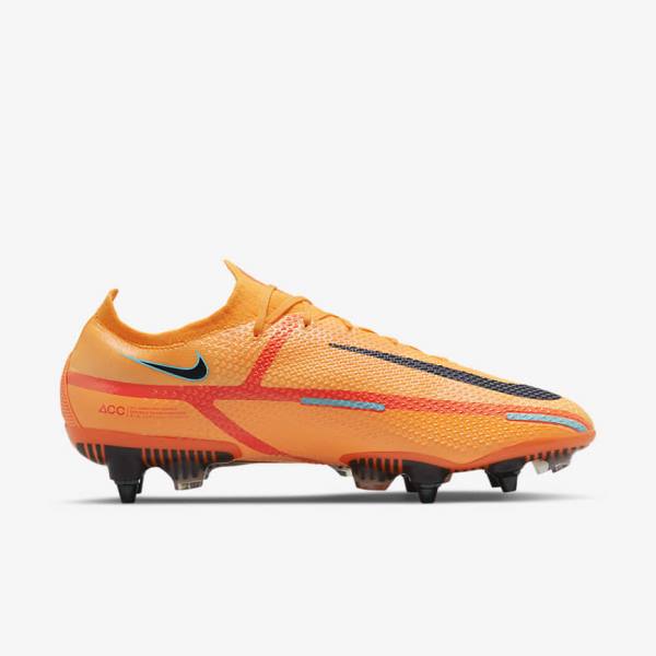 Nike Phantom GT2 Elite SG-Pro AC Soft-Ground Voetbalschoenen Heren Oranje Lichtrood Zwart | NK692FAG