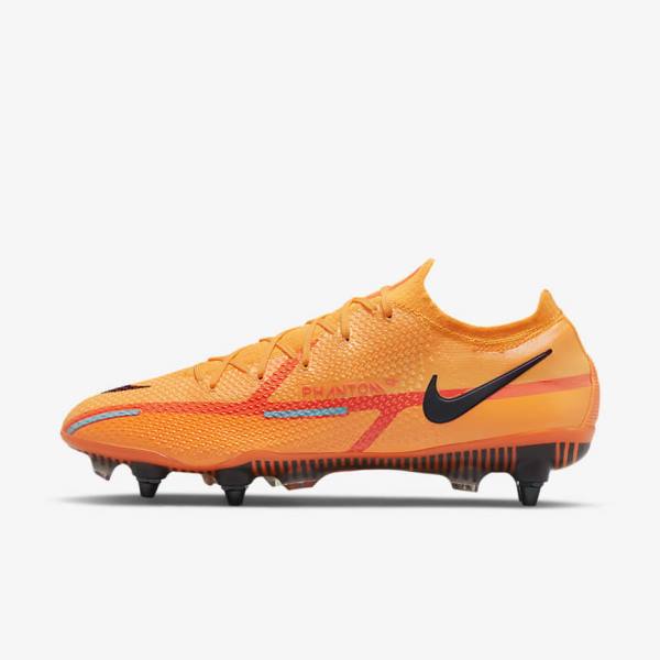 Nike Phantom GT2 Elite SG-Pro AC Soft-Ground Voetbalschoenen Heren Oranje Lichtrood Zwart | NK692FAG