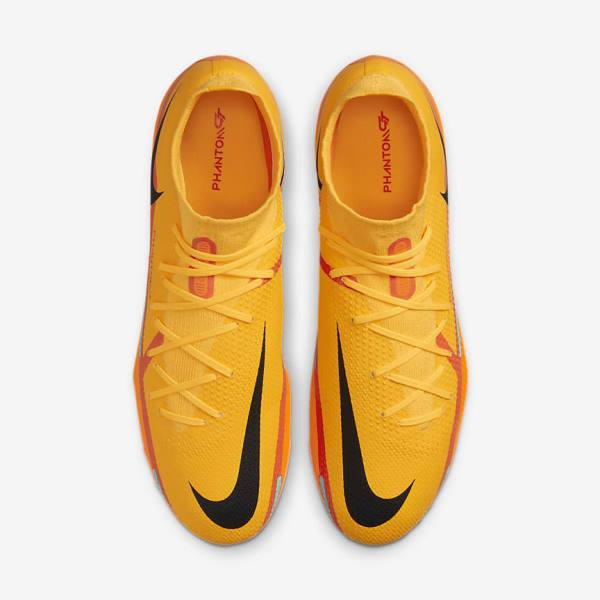 Nike Phantom GT2 Pro Dynamic Fit FG Firm-Ground Voetbalschoenen Heren Oranje Lichtrood Zwart | NK046AYM