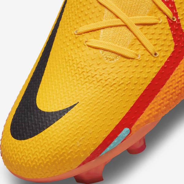 Nike Phantom GT2 Pro Dynamic Fit FG Firm-Ground Voetbalschoenen Heren Oranje Lichtrood Zwart | NK046AYM