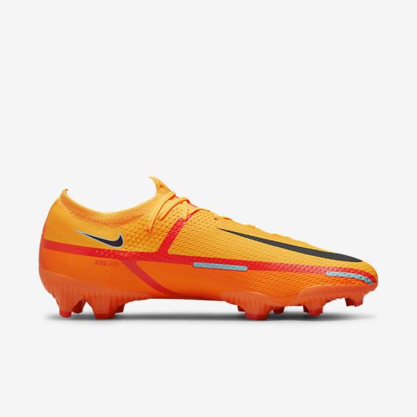 Nike Phantom GT2 Pro FG Firm-Ground Voetbalschoenen Dames Oranje Lichtrood Zwart | NK178VDP