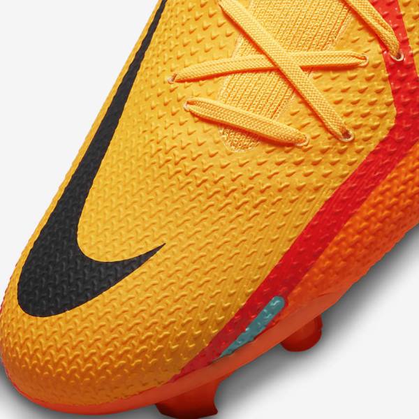 Nike Phantom GT2 Pro FG Firm-Ground Voetbalschoenen Dames Oranje Lichtrood Zwart | NK178VDP