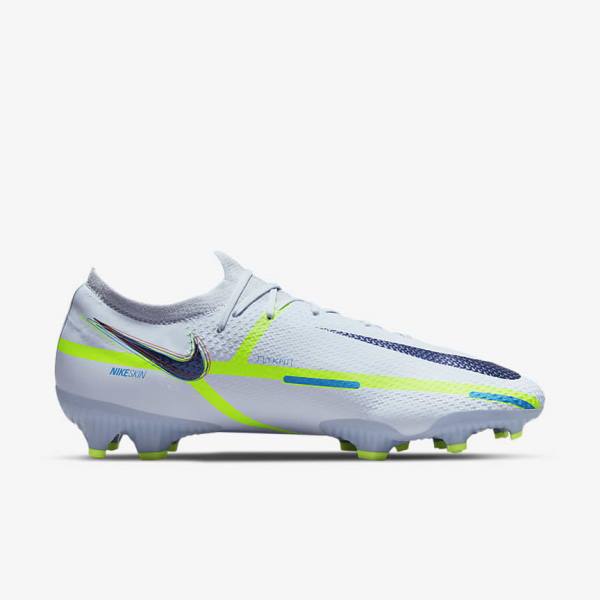 Nike Phantom GT2 Pro FG Firm-Ground Voetbalschoenen Heren Grijs Lichtblauw | NK451RBL