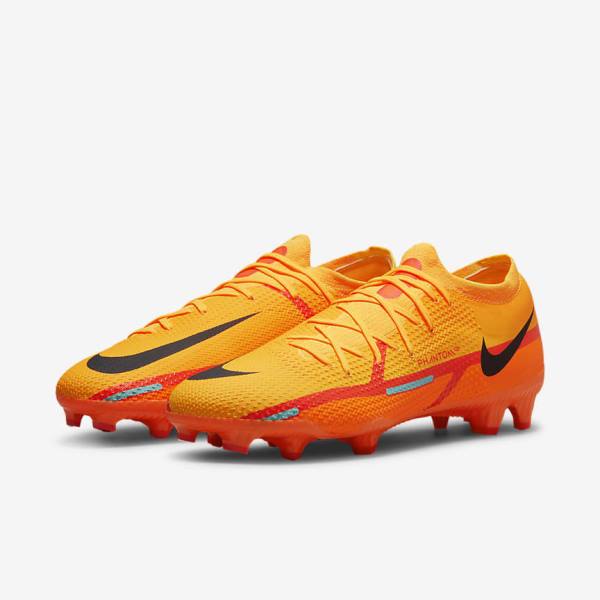 Nike Phantom GT2 Pro FG Firm-Ground Voetbalschoenen Heren Oranje Lichtrood Zwart | NK985LDB