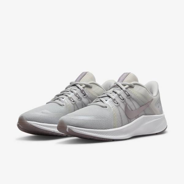 Nike Quest 4 Premium Weg Hardloopschoenen Dames Zwart Roze Donkergrijs Wit | NK371BKZ