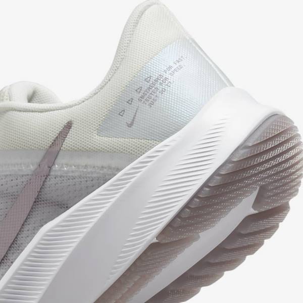 Nike Quest 4 Premium Weg Hardloopschoenen Dames Zwart Roze Donkergrijs Wit | NK371BKZ