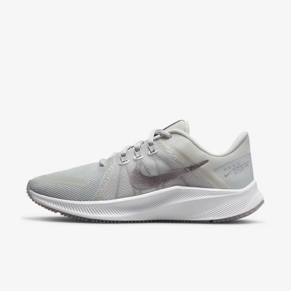 Nike Quest 4 Premium Weg Hardloopschoenen Dames Zwart Roze Donkergrijs Wit | NK371BKZ