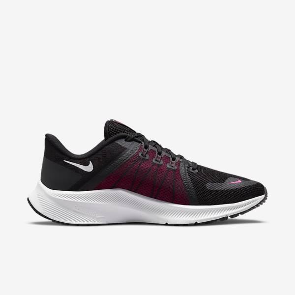 Nike Quest 4 Weg Hardloopschoenen Dames Zwart Donkergrijs Wit | NK823BEP