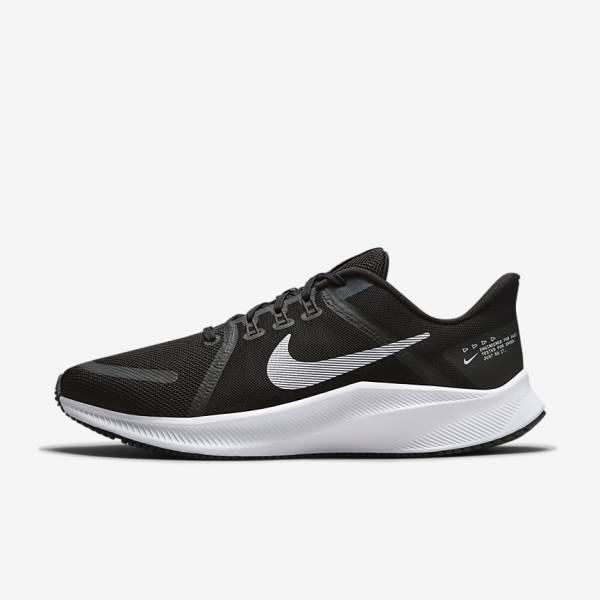 Nike Quest 4 Weg Hardloopschoenen Heren Zwart Donkergrijs Wit | NK381BVE